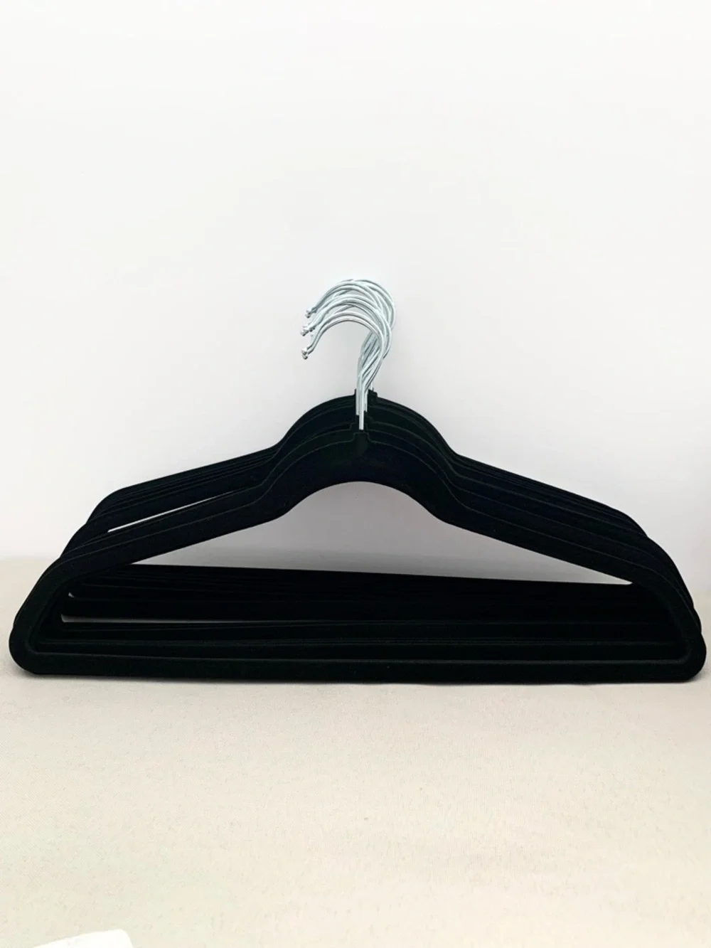NEW Black Velvet hangers set of 15